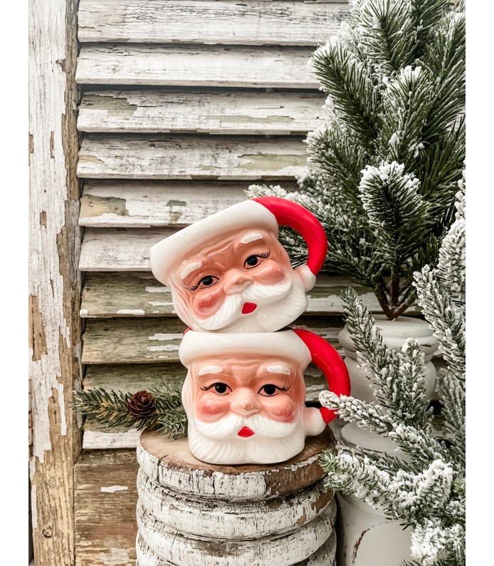 Vintage Commodore Santa Mug - Great Paint/Condition - Holiday